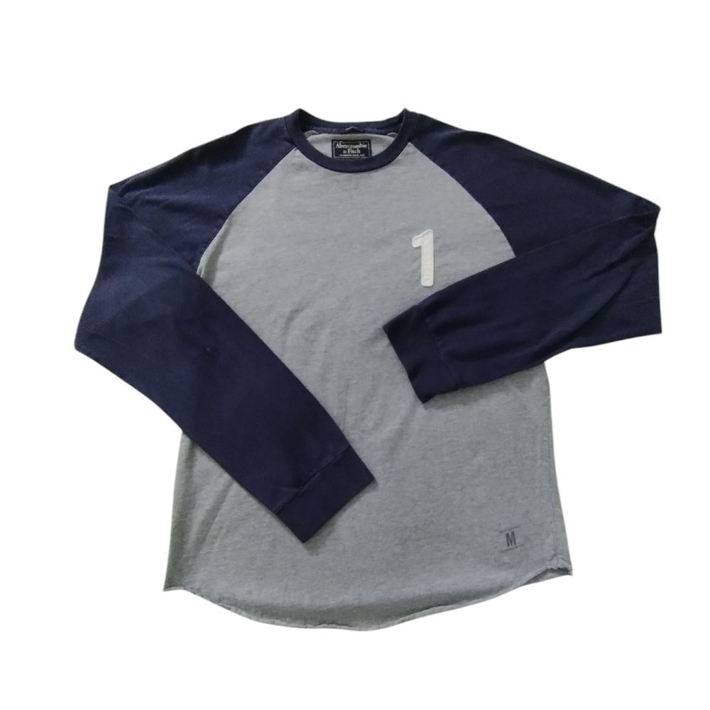 Y2k‎ Abercrombie & Fitch Mens Large Muscle Varsity Grungcore Academia Preppy Tee